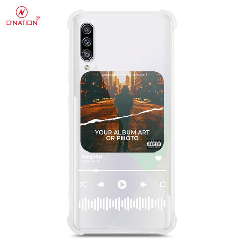 Samsung Galaxy A30s Cover - Personalised Album Art Series - 4 Designs - Clear Phone Case - Soft Silicon Borders