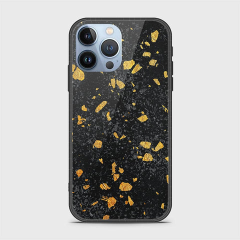 iPhone 13 Pro Max Cover - Black Marble Series - HQ Ultra Shine Premium Infinity Glass Soft Silicon Borders Case