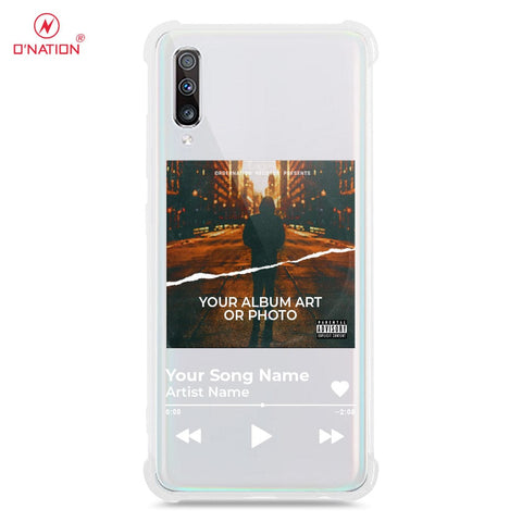 Samsung Galaxy A70 Cover - Personalised Album Art Series - 4 Designs - Clear Phone Case - Soft Silicon Borders