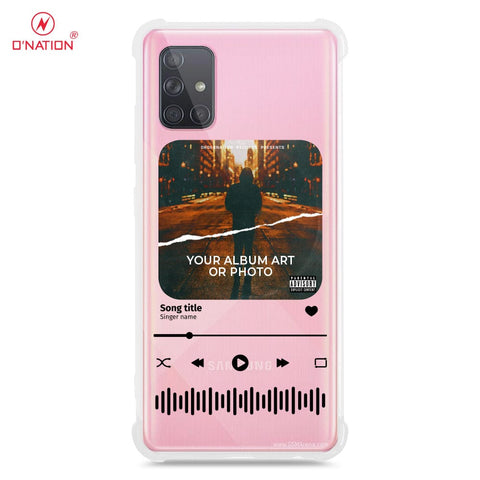 Samsung Galaxy A71 Cover - Personalised Album Art Series - 4 Designs - Clear Phone Case - Soft Silicon Borders