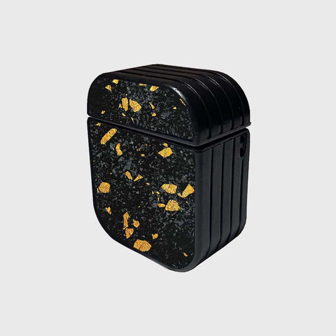 Apple Airpods 1 / 2 Cover - Black Marble Series - Silicon Airpods Case