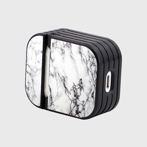 Apple Airpods 1 / 2 Cover - White Marble Series - Silicon Airpods Case