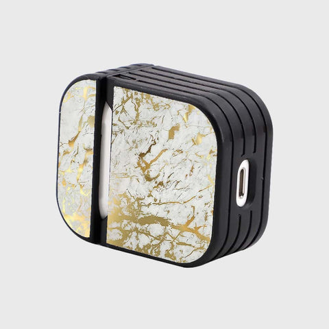 Apple Airpods 1 / 2 Cover - White Marble Series - Silicon Airpods Case