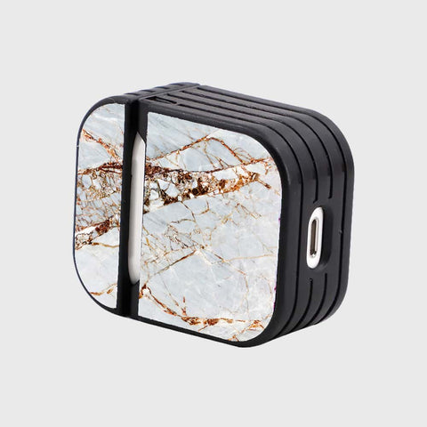 Apple Airpods 1 / 2 Cover - White Marble Series - Silicon Airpods Case