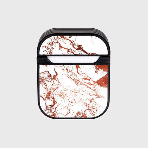 Apple Airpods 1 / 2 Cover - White Marble Series 2 - Silicon Airpods Case