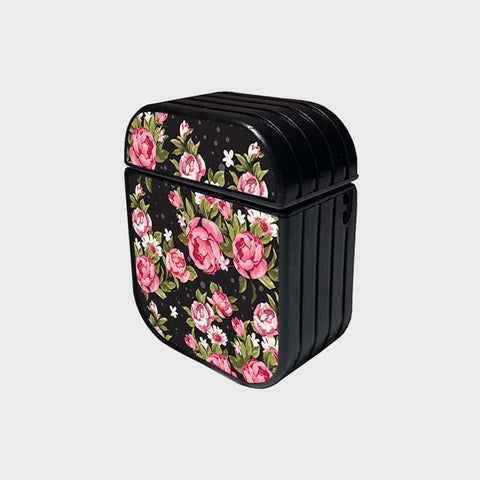 Apple Airpods 1 / 2 Cover - Floral Marble Series - Silicon Airpods Case