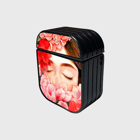 Apple Airpods 1 / 2 Cover - Floral Marble Series - Silicon Airpods Case