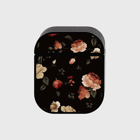 Apple Airpods 1 / 2 Cover - Floral Marble Series - Silicon Airpods Case