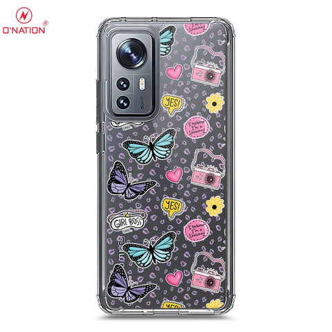 Xiaomi 12S Cover - O'Nation Butterfly Dreams Series - 9 Designs - Clear Phone Case - Soft Silicon Borders