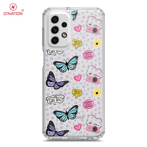 Samsung Galaxy A23 5G Cover - O'Nation Butterfly Dreams Series - 9 Designs - Clear Phone Case - Soft Silicon Borders