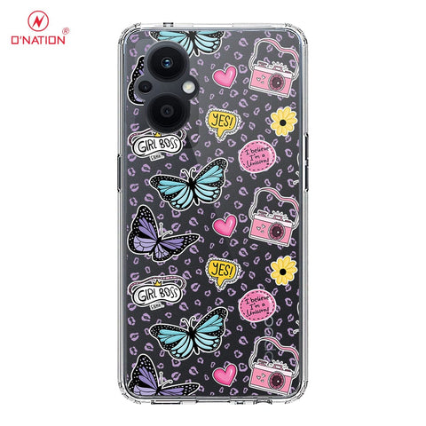 Oppo Reno 7Z 5G Cover - O'Nation Butterfly Dreams Series - 9 Designs - Clear Phone Case - Soft Silicon Borders