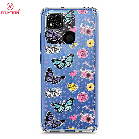 Xiaomi Redmi 10A Cover - O'Nation Butterfly Dreams Series - 9 Designs - Clear Phone Case - Soft Silicon Borders