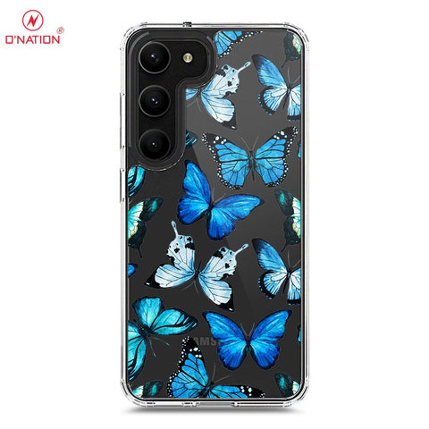 Samsung Galaxy S23 5G Cover - O'Nation Butterfly Dreams Series - 9 Designs - Clear Phone Case - Soft Silicon Borders