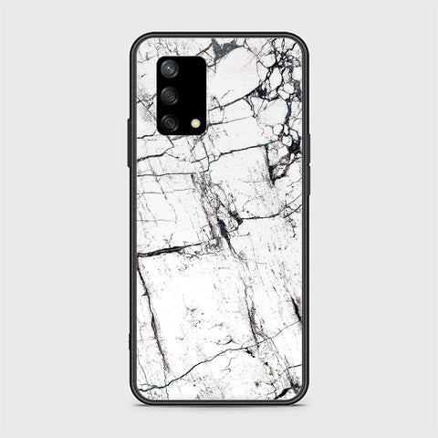 Oppo Reno 6 Lite Cover - White Marble Series 2 - HQ Ultra Shine Premium Infinity Glass Soft Silicon Borders Case