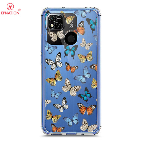 Xiaomi Redmi 10A Cover - O'Nation Butterfly Dreams Series - 9 Designs - Clear Phone Case - Soft Silicon Borders