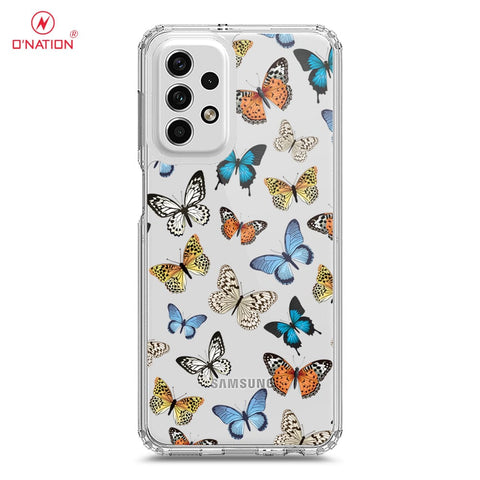 Samsung Galaxy A23 Cover - O'Nation Butterfly Dreams Series - 9 Designs - Clear Phone Case - Soft Silicon Borders