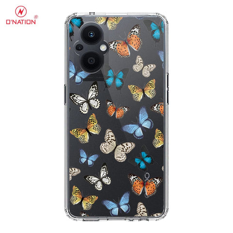 Oppo Reno 7Z 5G Cover - O'Nation Butterfly Dreams Series - 9 Designs - Clear Phone Case - Soft Silicon Borders