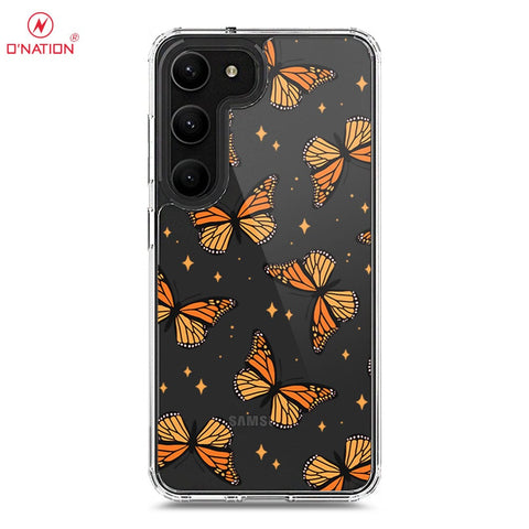 Samsung Galaxy S23 5G Cover - O'Nation Butterfly Dreams Series - 9 Designs - Clear Phone Case - Soft Silicon Borders