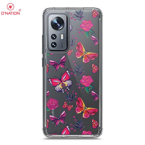 Xiaomi 12S Cover - O'Nation Butterfly Dreams Series - 9 Designs - Clear Phone Case - Soft Silicon Borders