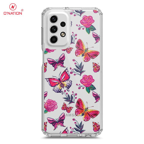 Samsung Galaxy A23 Cover - O'Nation Butterfly Dreams Series - 9 Designs - Clear Phone Case - Soft Silicon Borders