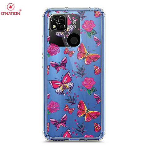 Xiaomi Redmi 10A Cover - O'Nation Butterfly Dreams Series - 9 Designs - Clear Phone Case - Soft Silicon Borders