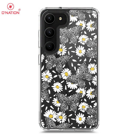 Samsung Galaxy S23 Plus 5G Cover - O'Nation Butterfly Dreams Series - 9 Designs - Clear Phone Case - Soft Silicon Borders