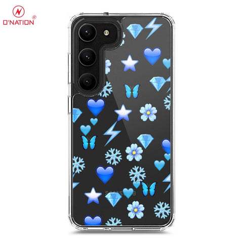 Samsung Galaxy S23 Plus 5G Cover - O'Nation Butterfly Dreams Series - 9 Designs - Clear Phone Case - Soft Silicon Borders