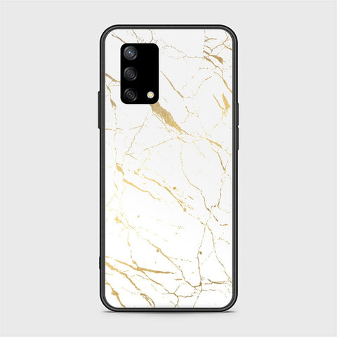 Oppo Reno 6 Lite Cover - White Marble Series 2 - HQ Ultra Shine Premium Infinity Glass Soft Silicon Borders Case