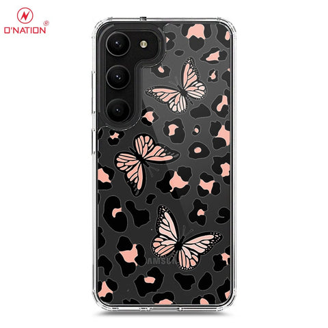 Samsung Galaxy S23 5G Cover - O'Nation Butterfly Dreams Series - 9 Designs - Clear Phone Case - Soft Silicon Borders