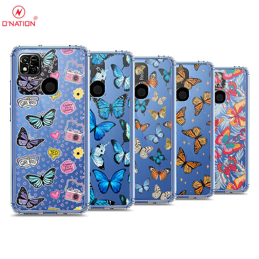 Xiaomi Redmi 10A Cover - O'Nation Butterfly Dreams Series - 9 Designs - Clear Phone Case - Soft Silicon Borders