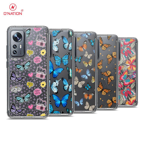 Xiaomi 12S Cover - O'Nation Butterfly Dreams Series - 9 Designs - Clear Phone Case - Soft Silicon Borders