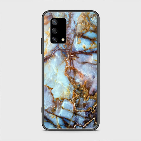 Oppo F19s Cover - Colorful Marble Series - HQ Ultra Shine Premium Infinity Glass Soft Silicon Borders Case