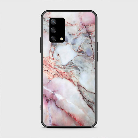 Oppo F19s Cover - Colorful Marble Series - HQ Ultra Shine Premium Infinity Glass Soft Silicon Borders Case