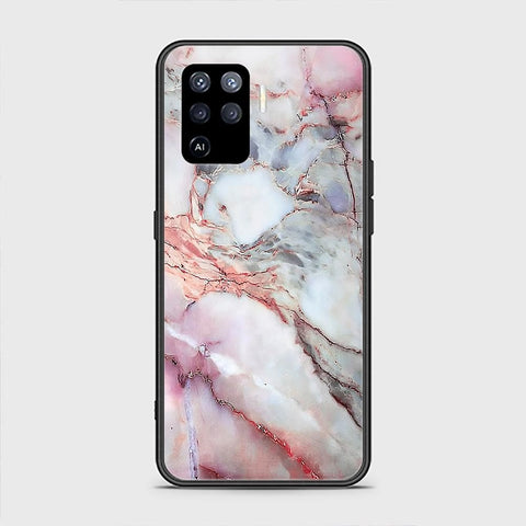 Oppo A94 Cover - Colorful Marble Series - HQ Ultra Shine Premium Infinity Glass Soft Silicon Borders Case