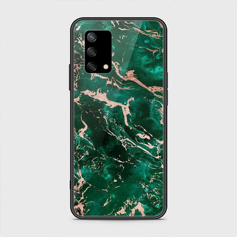 Oppo A74 Cover - Colorful Marble Series - HQ Ultra Shine Premium Infinity Glass Soft Silicon Borders Case