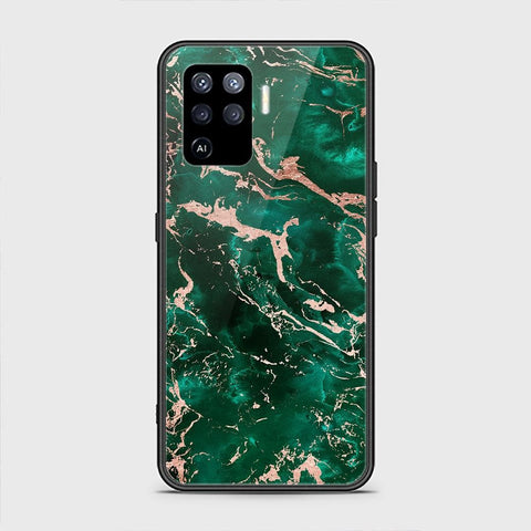 Oppo A94 Cover - Colorful Marble Series - HQ Ultra Shine Premium Infinity Glass Soft Silicon Borders Case