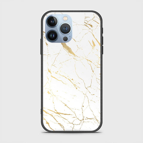 iPhone 13 Pro Max Cover - White Marble Series 2 - HQ Ultra Shine Premium Infinity Glass Soft Silicon Borders Case