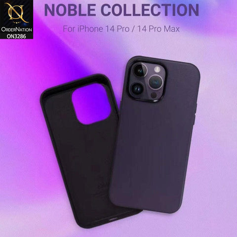 iPhone 14 Pro Max Cover - Purple - K-ZOO Noble Collection Leather PU - PC Case