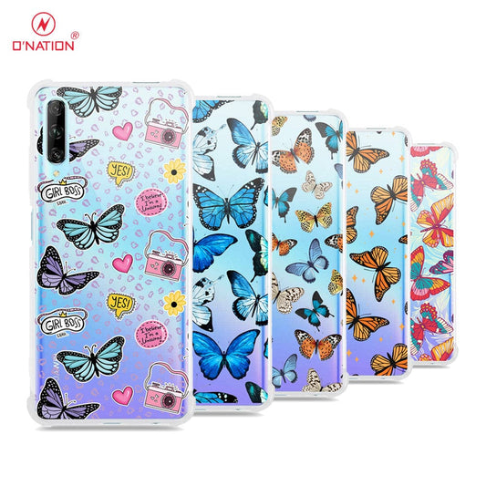 Huawei Y9s Cover - O'Nation Butterfly Dreams Series - 9 Designs - Clear Phone Case - Soft Silicon Borders