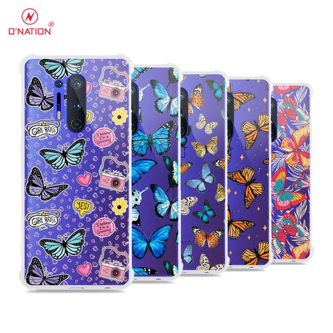 OnePlus 8 Pro Cover - O'Nation Butterfly Dreams Series - 9 Designs - Clear Phone Case - Soft Silicon Borders