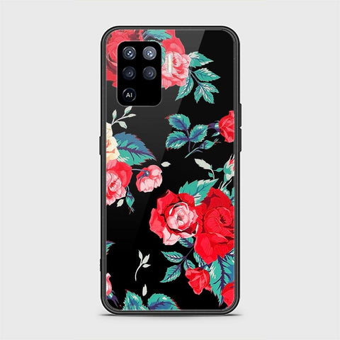 Oppo F19 Pro Cover - Floral Series - HQ Ultra Shine Premium Infinity Glass Soft Silicon Borders Case