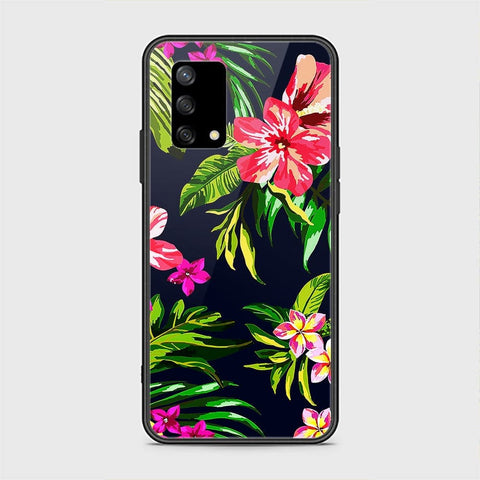 Oppo F19s Cover - Floral Series - HQ Ultra Shine Premium Infinity Glass Soft Silicon Borders Case