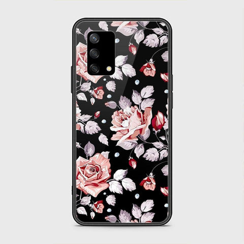 Oppo A74 Cover - Floral Series - HQ Ultra Shine Premium Infinity Glass Soft Silicon Borders Case