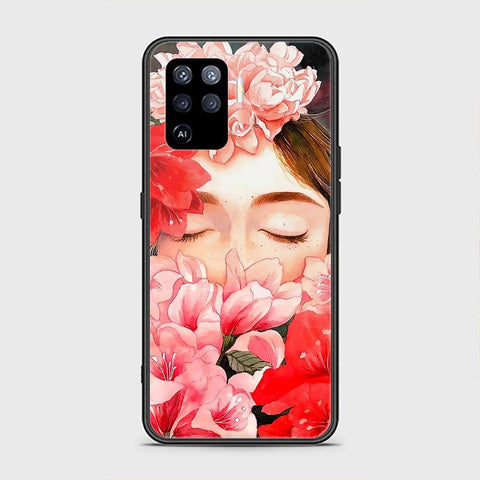 Oppo A94 Cover - Floral Series - HQ Ultra Shine Premium Infinity Glass Soft Silicon Borders Case