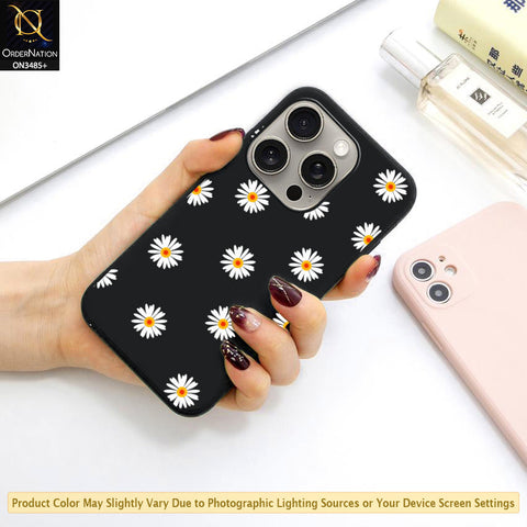 iPhone 15 Pro Max Cover - ONation Daisy Series - HQ Liquid Silicone Elegant Colors Camera Protection Soft Case