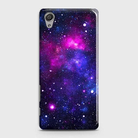 Sony Xperia XA - Dark Galaxy Stars Modern Printed Hard Case