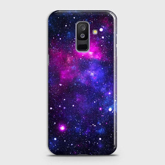 Samsung A6 Plus 2018 - Dark Galaxy Stars Modern Printed Hard Case