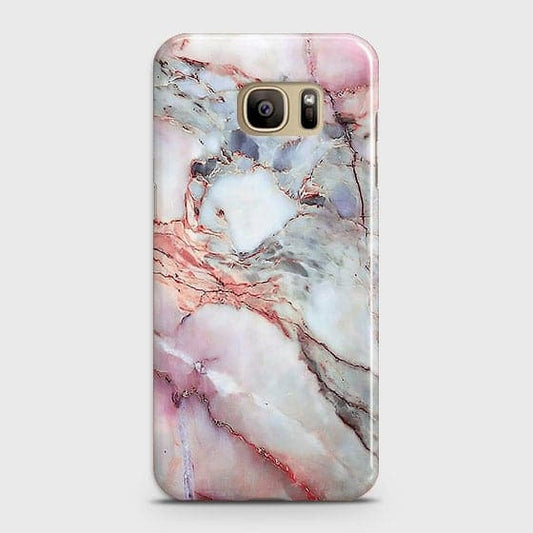 Samsung Galaxy S7 - Violet Sky Marble Trendy Printed Hard Case