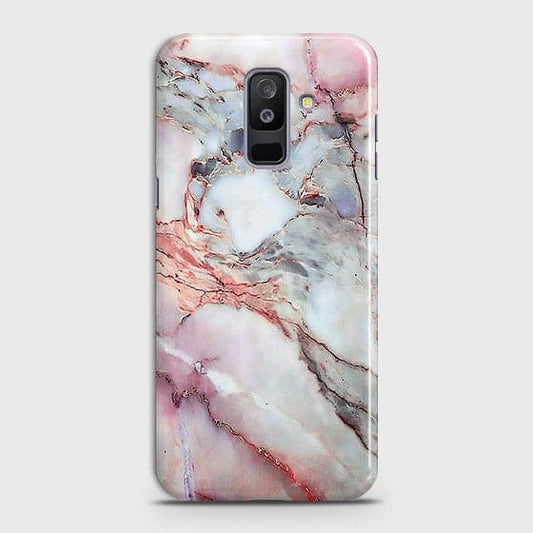 Samsung A6 Plus 2018 - Violet Sky Marble Trendy Printed Hard Case