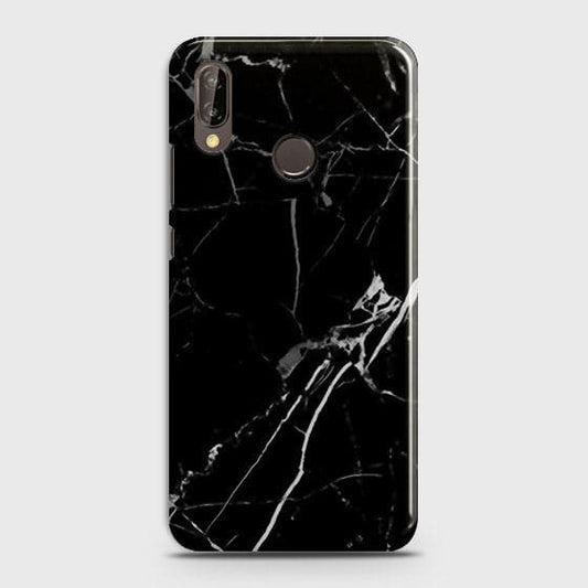 Huawei Nova 3 - Black Modern Classic Marble Printed Hard Case